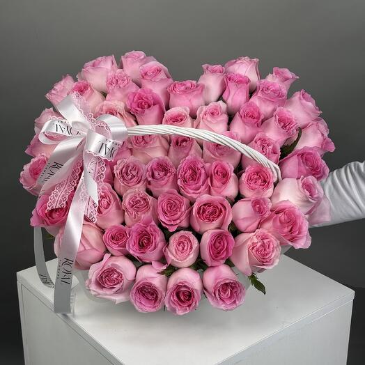 Розовое сердце