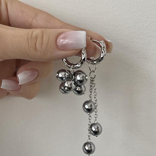 Серьги из гематита