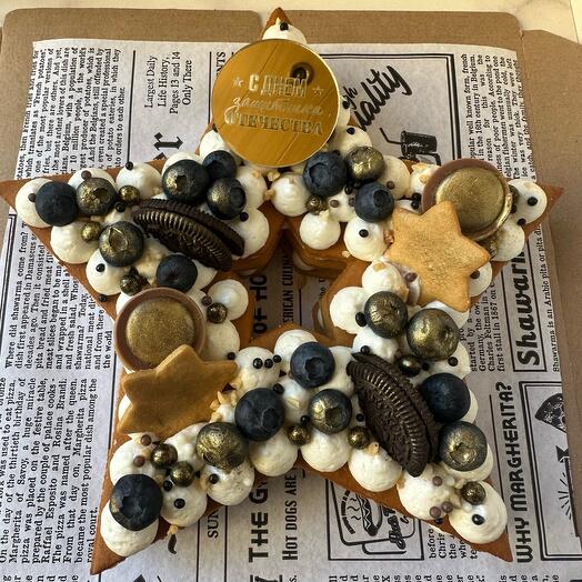 Медовый торт подарок на 23 февраля