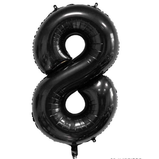 Цифра «8» черного цвета