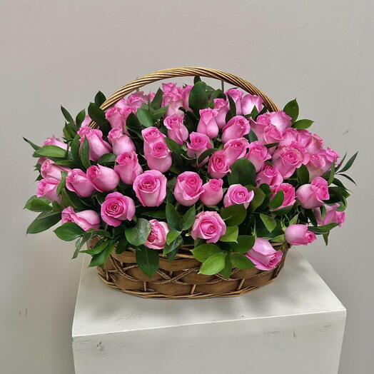 Flowers in basket