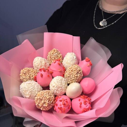 Букет из 15 клубник в шоколаде «Весна»