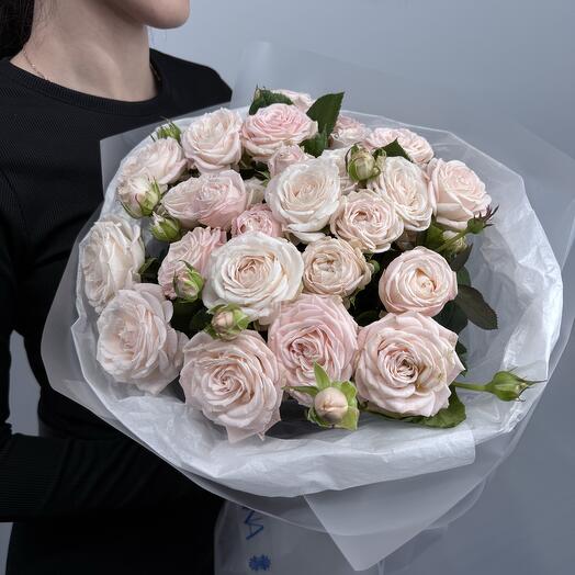 💓Монобукет из кустовых пионовидных роз 11 штук