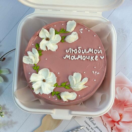 Бенто-торт " Любимой мамочке" (без сахара)