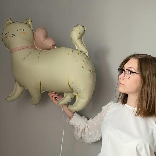 🎀 Шар «Кошечка с бантиком»