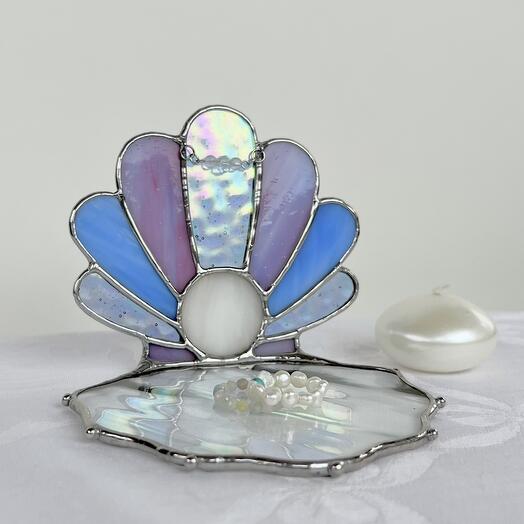 Подсвечник «Mermaid s dream» Фиолетово-бензиновый