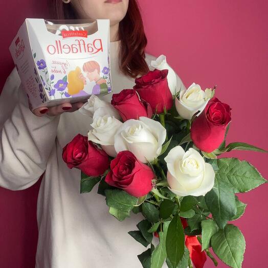 11 roses and raffaello