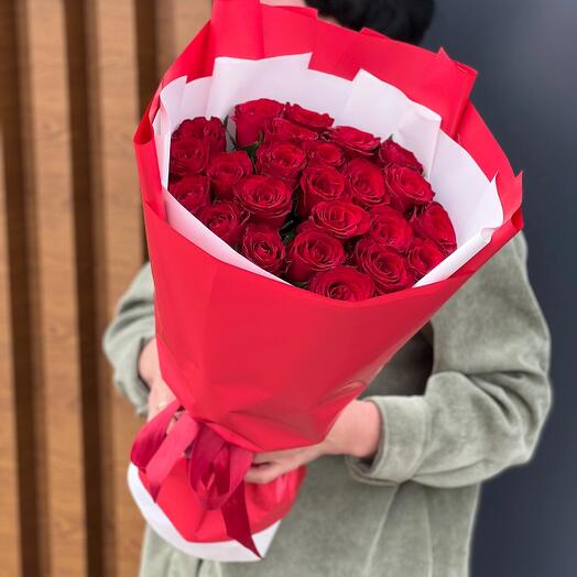 Красные розы 25