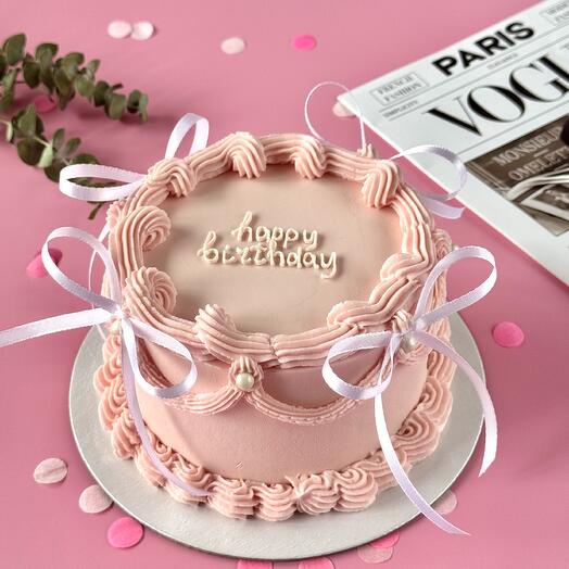 Торт "Happy Birthday" в стиле ламбет — 1 кг