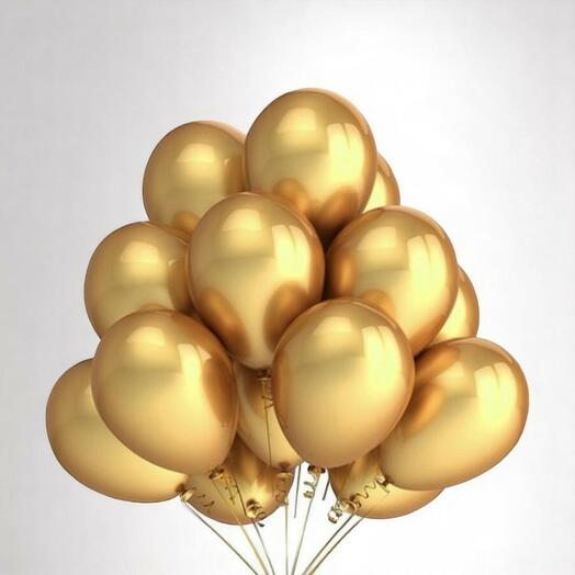 Gold color balloons