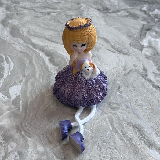 Девочка Лаванда с собачкой