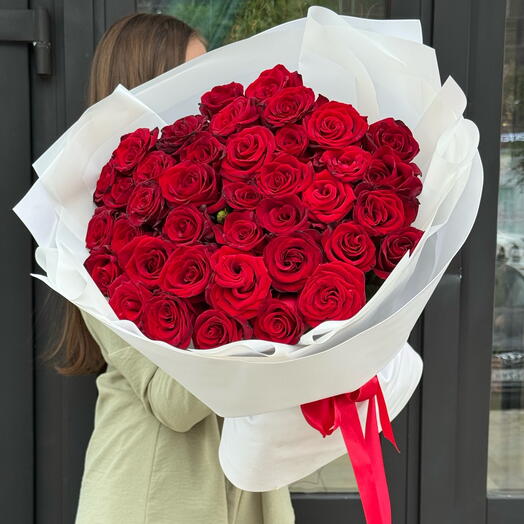 🔥39 красных роз🌹букет