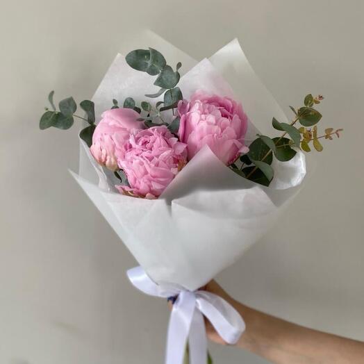 Букет комплимент из пионов 😍