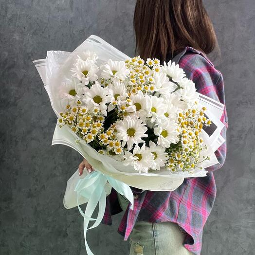 Manzanilla y gypsophila