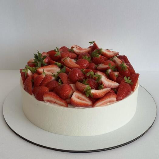 Торт -итальянский пирог с клубникой 🍓😍