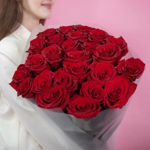 Букет из 25 красных роз