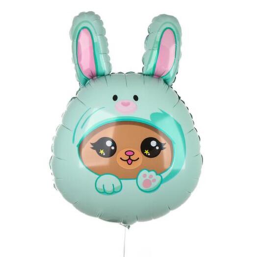 Мишка в костюме зайка