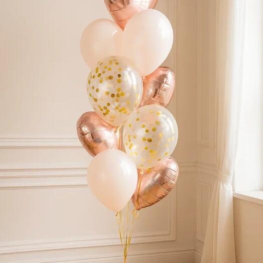 Набор из шаров для девушки «Сердечный ассортимент»