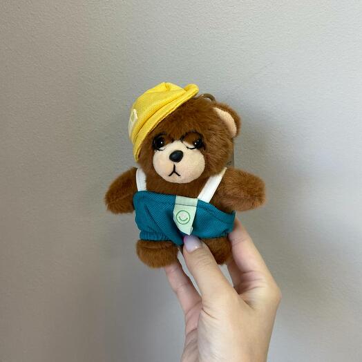 Мишка брелок "садовник"