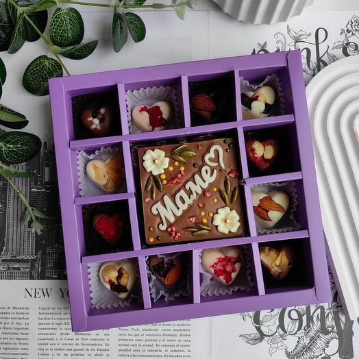 Набор бельгийского шоколада "Маме"