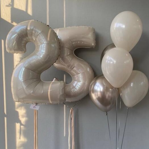 Шары- цифры, шары на 25 лет