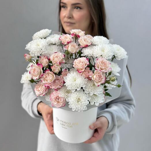Кустовая Роза в коробке
