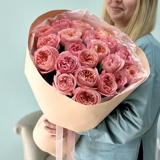 Букет из 25 роз сорта Pink Expression