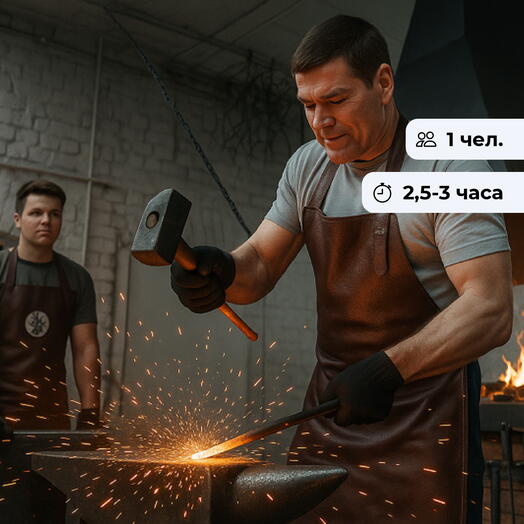 Мир металла. Групповой мастер-класс для взрослых по кузнечному делу