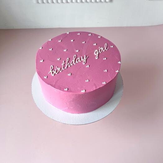 Sponge cake (caramel honey cake or berry "birthday girl" for a girl on her birthday