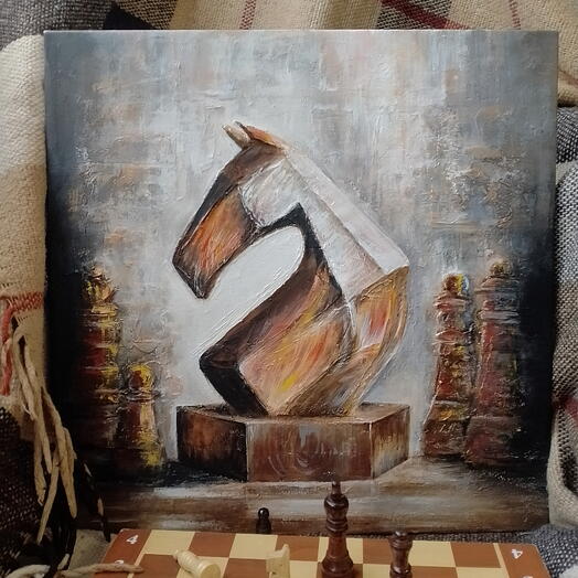 Интерьерная картина "Ход конем"