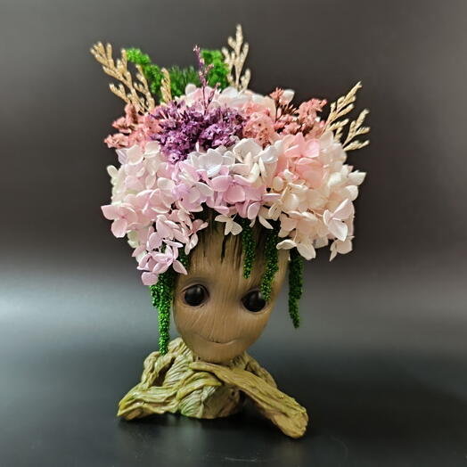 Букет цветов из стабилизированной гортензии