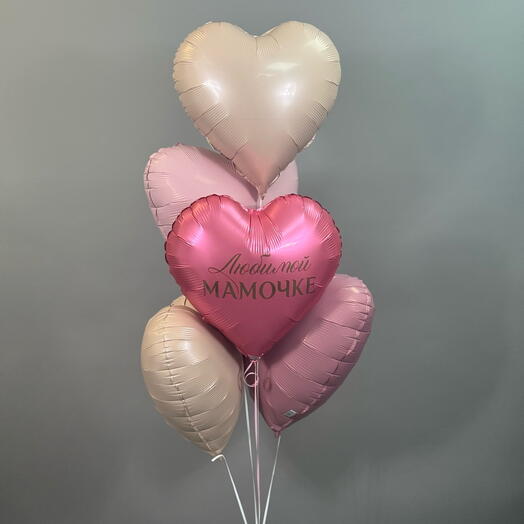 Воздушные шары для мамы , шары для бабушки , сердца с надписью