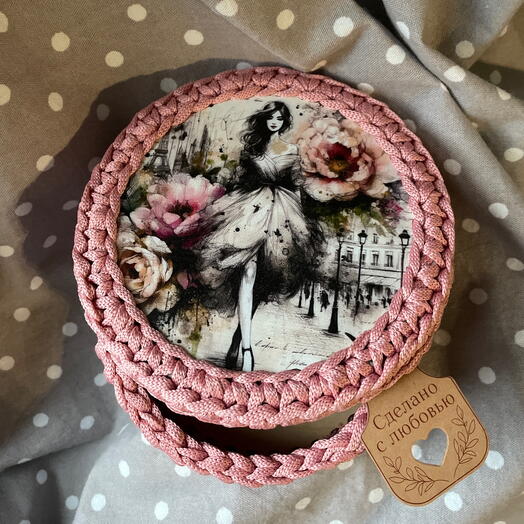 Корзина плетеная для мелочей