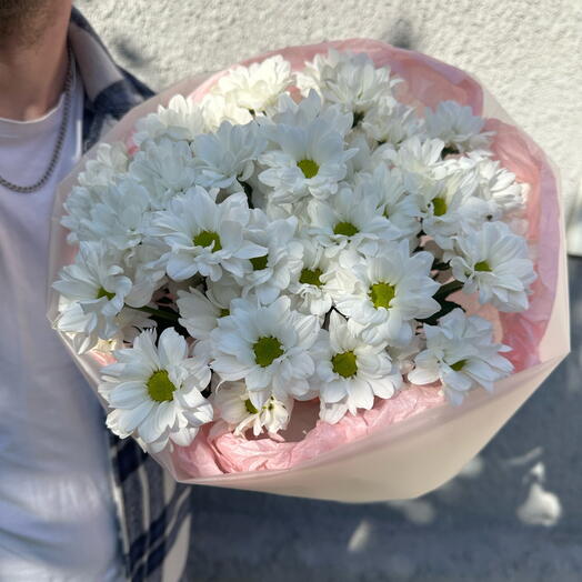 Нежный букет из хризантем Бакарди ♥️