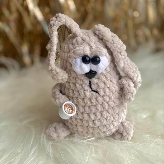 Игрушка уставший заяц