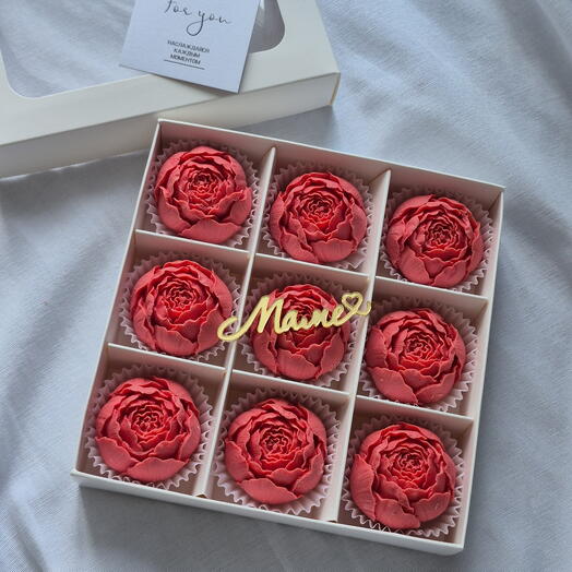 Шоколадные пионы для мамы