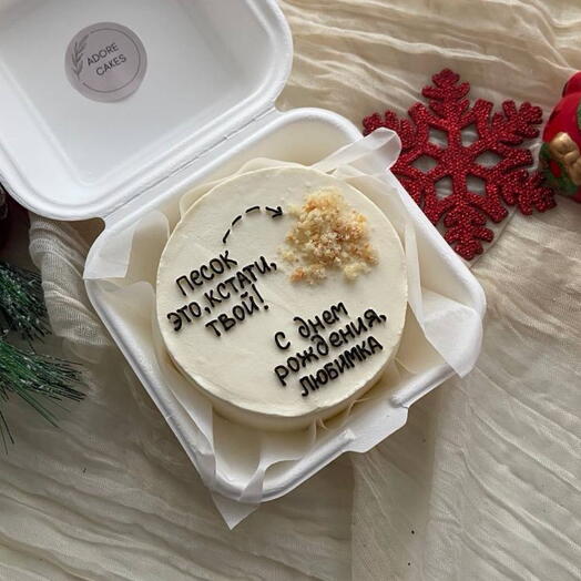 Бенто торт Песок