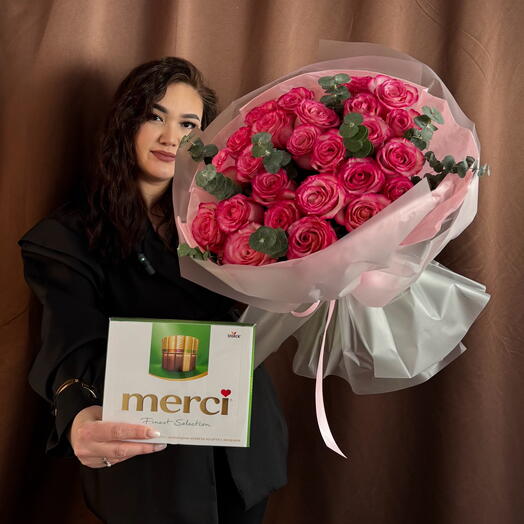 Tasty combo (bouquet+merci)