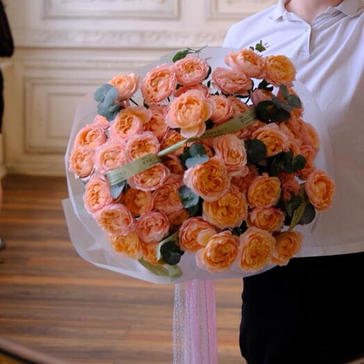 Моно букет из кустовой розы Juliet