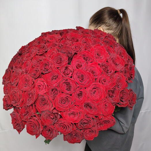 🥰 Букет "PERVOЦВЕТ" из 101 Красной розы🌹