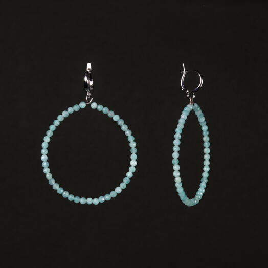 Серьги Ирис Амазонит Rh+ (EAR1155)