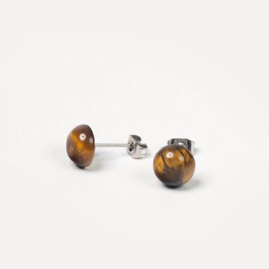 Серьги Юкка Тигровый глаз Rh+ (EAR1151)