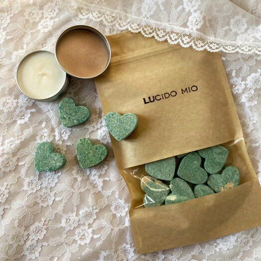 Набор на 14 февраля, массажная свеча и ароматерапия для душа и ванны