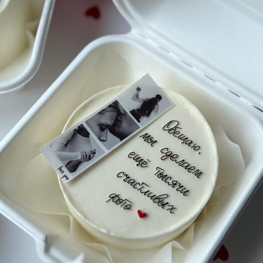 Бенто с памятными фото на 14 февраля