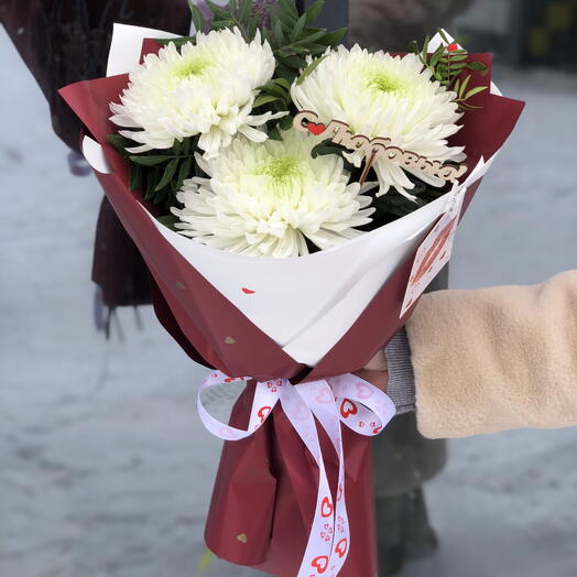 Букет из белого Магнума