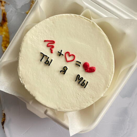 Бенто-торт «Ты+я=мы»