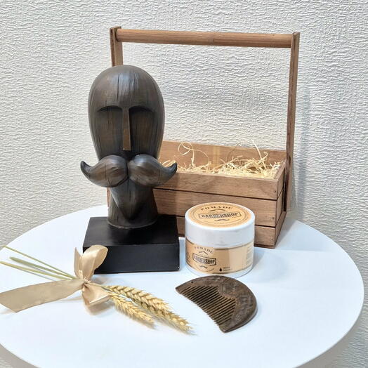 Мужской подарочный набор "Усатый талисман"