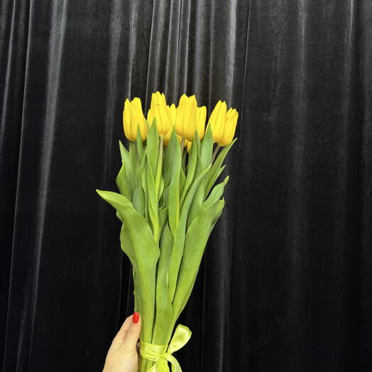 Желтые тюльпаны 15шт