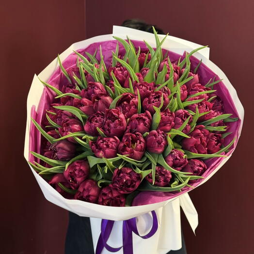 Яркие пионовидные тюльпаны 31