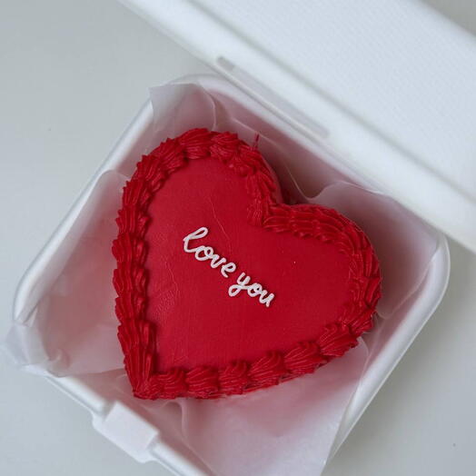 Бенто-торт сердце «love you»